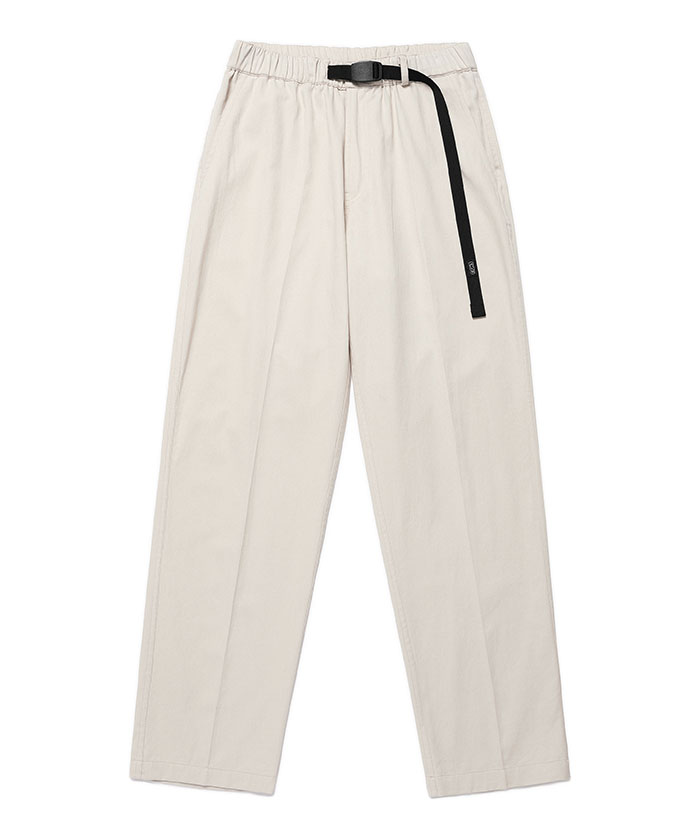COTTON BELTED PANTS[CREAM]