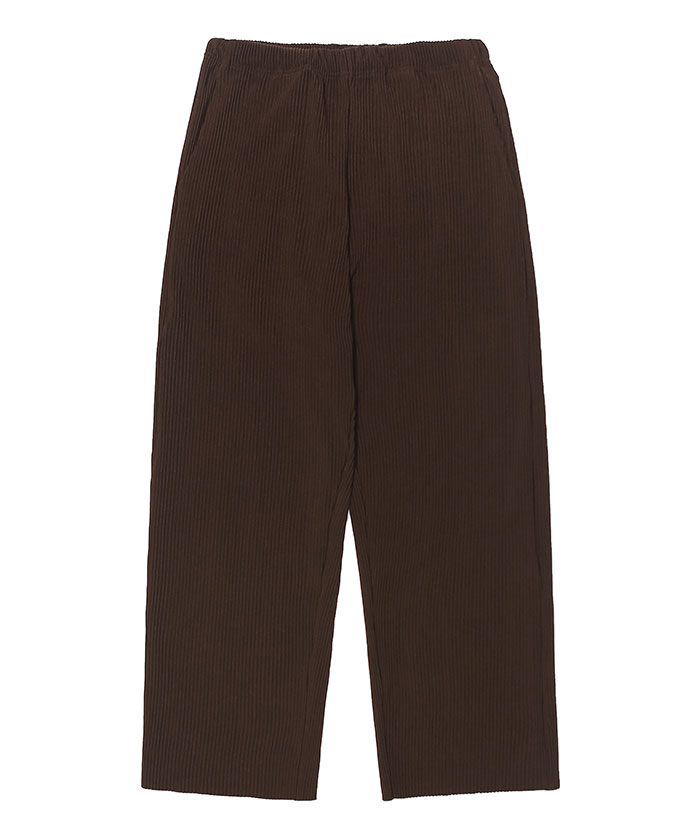 TAILORED PLEATS PANTS[BROWN]