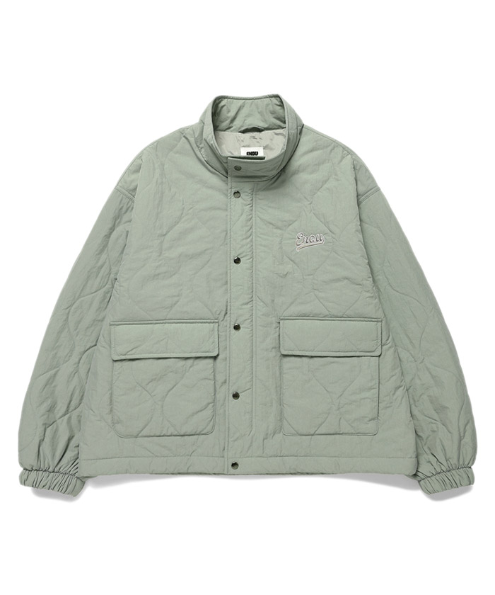 QUILTED SHORT JUMPER[GRAY]